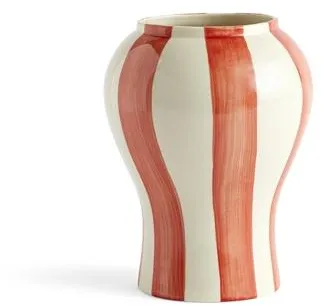 HAY Sobremesa Stripe Vase Piccola Rossa